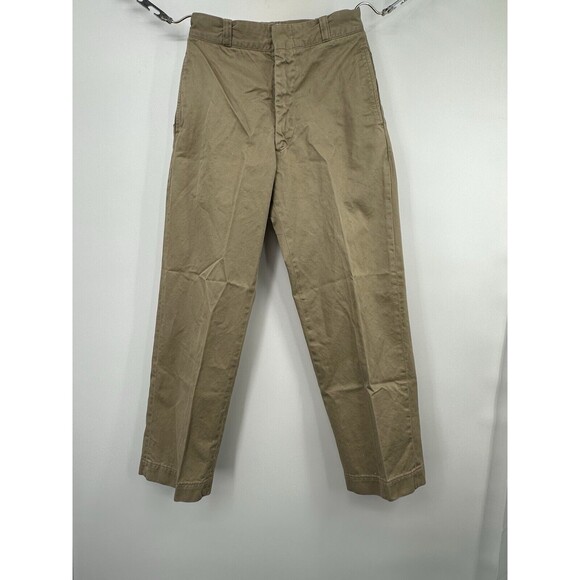 Vintage US Military type 1 Khaki Pants‎ Trousers  Scoovill Vietnam Selvedge - Picture 1 of 15